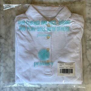 Primary Classic White Kids Polo Shirt